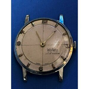 Vintage Art Deco Walden E Extra Men's Watch Linen dial 4 parts / repair